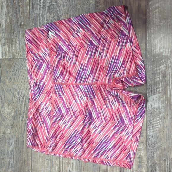 $3/20 ENERGY ZONE girls Gymnastics/Gymnast shorts Coral/Purple/White szL (10-12) - Picture 1 of 3